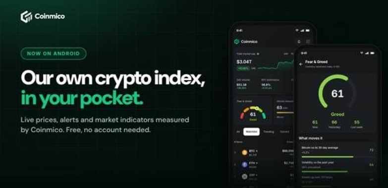 Coinmico Launches Android App With Price Alerts and Market Indicators From Its Own Crypto Index