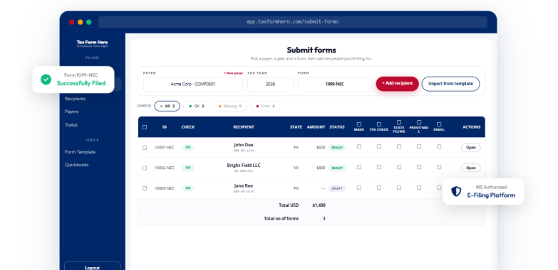 Buyer’s Guide to a Secure 1099 Online Filing Service